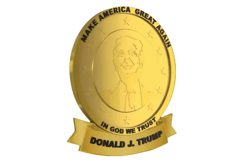 trump patriot badge